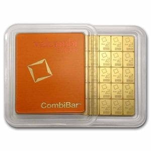 50 Grams Gold Bar - Valcambi Suisse CombiBar