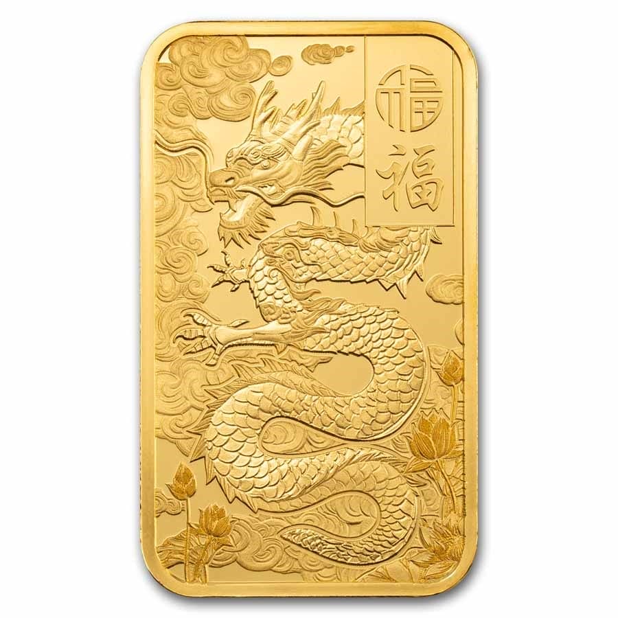1 Oz Gold Bar - 2025 PAMP Good Luck Dragon - Image 3